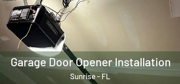  Garage Door Opener Installation Sunrise - FL