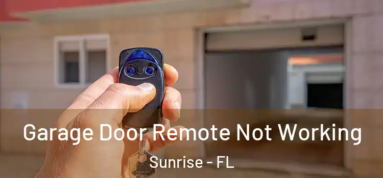  Garage Door Remote Not Working Sunrise - FL