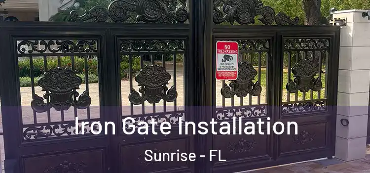 Iron Gate Installation Sunrise - FL